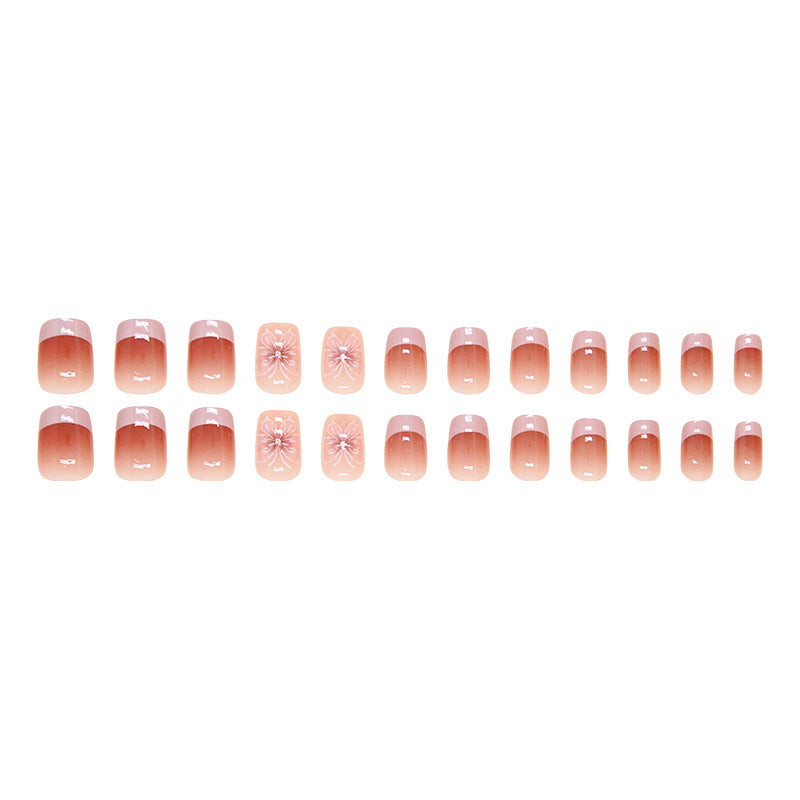 24pcs/Set Press On Nails R855