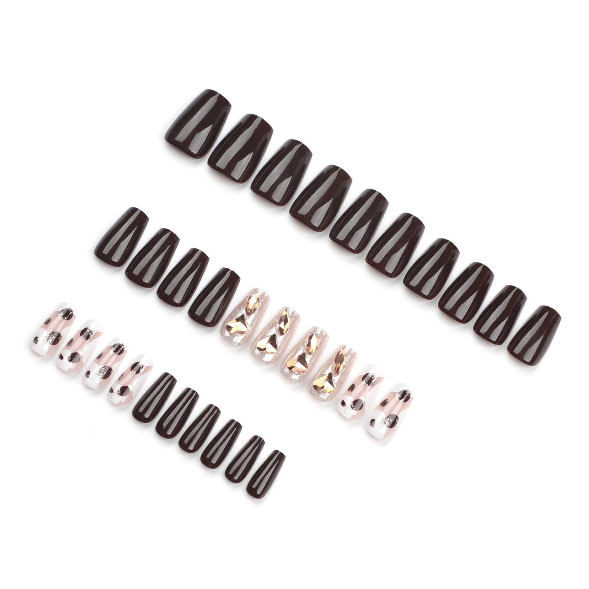 24pcs/Set Press On Nails GN034