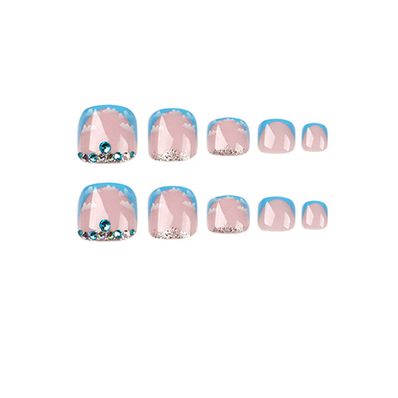 Press On Toe nails Set 24pcs/set JP1626