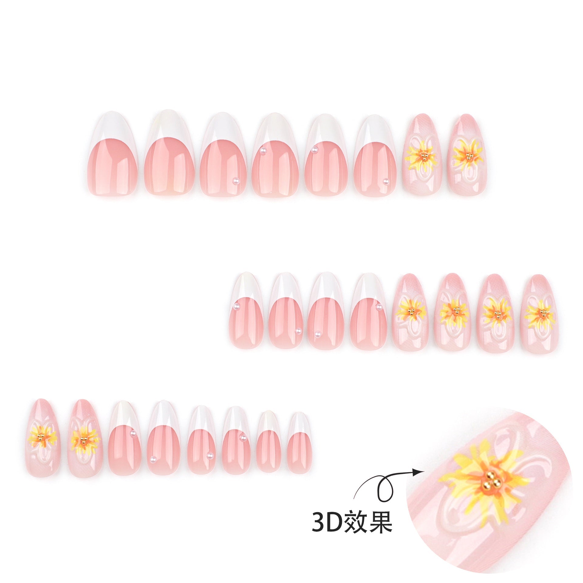 24pcs/Set Press On Nails JP3315