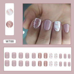 30pcs-15 Sizes Press On Nails W788