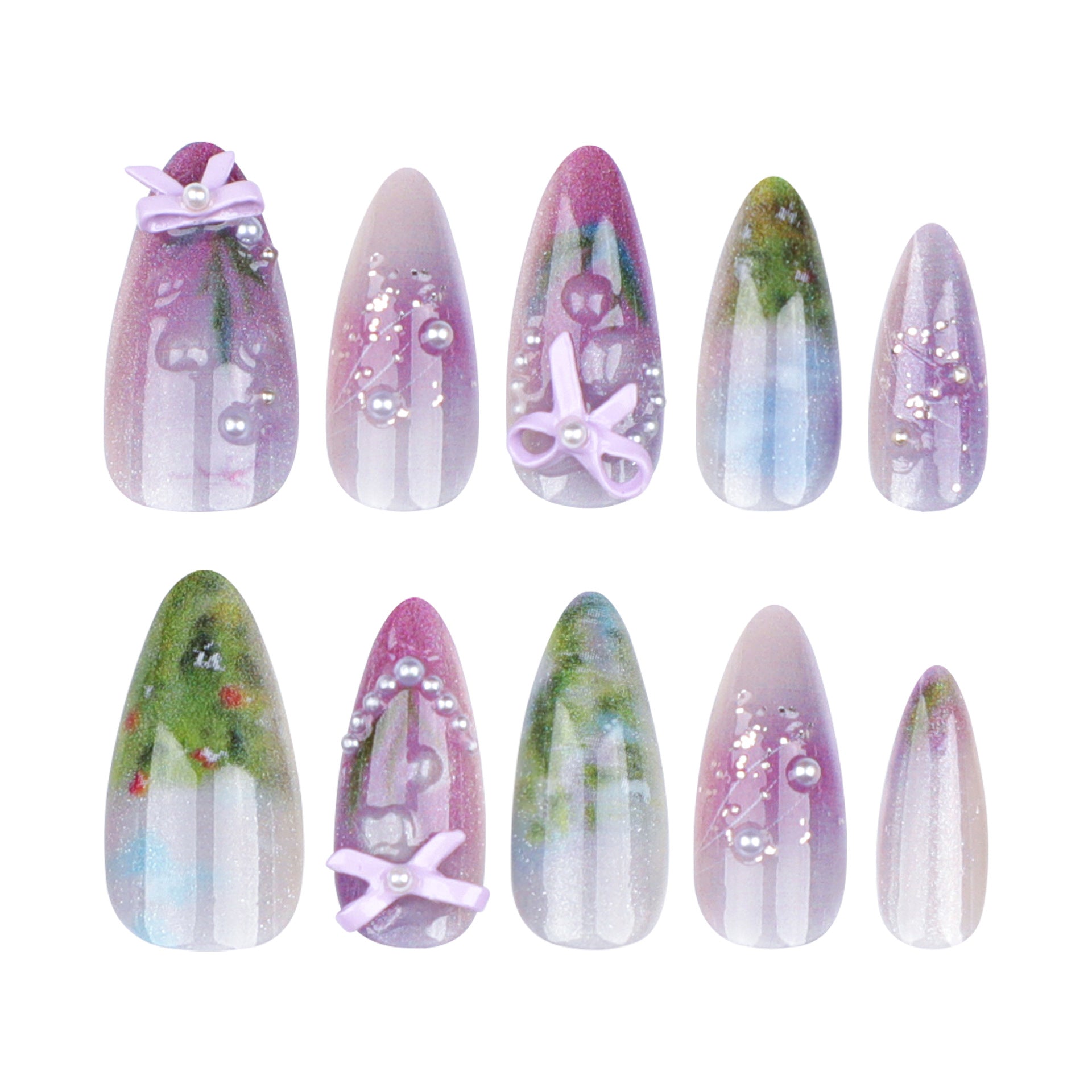 24pcs/Set Press On Nails JP3398