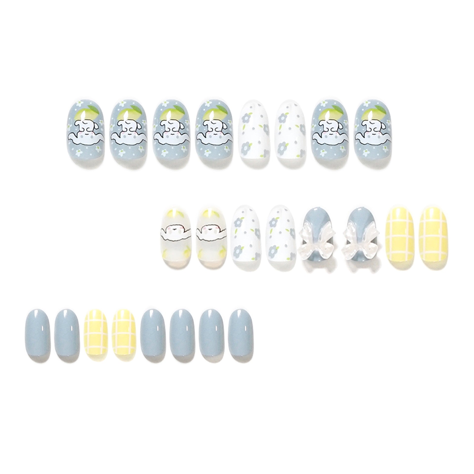 24pcs/Set Press On Nails JP1375