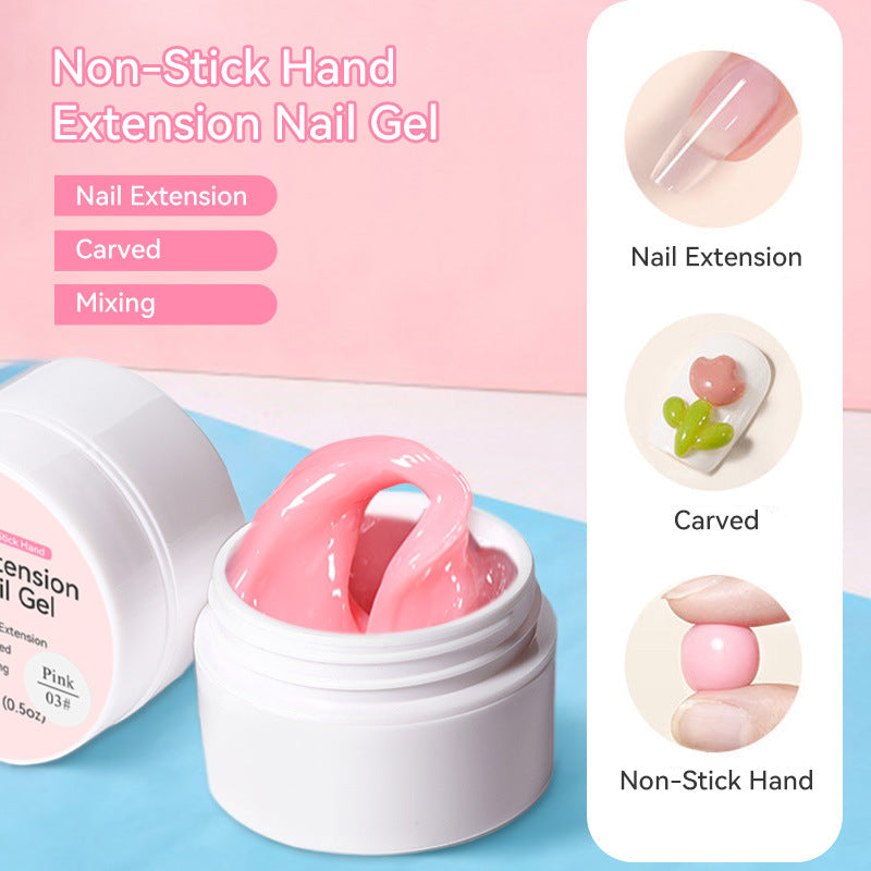 Nail art extension gel not stick to hands poly gel LM171-03