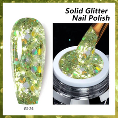 Solid Glitter Nail Polish GI-24