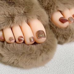 Press On Toe nails Set 24pcs/set XNT125