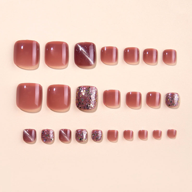 Press On Toe nails Set 24pcs/set XNT125