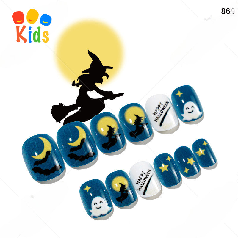 Mini press on nails for kids 24Pcs-12Size FNT-26