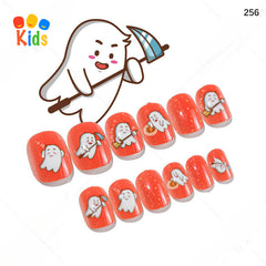 Mini press on nails for kids 24Pcs-12Size FNT-26