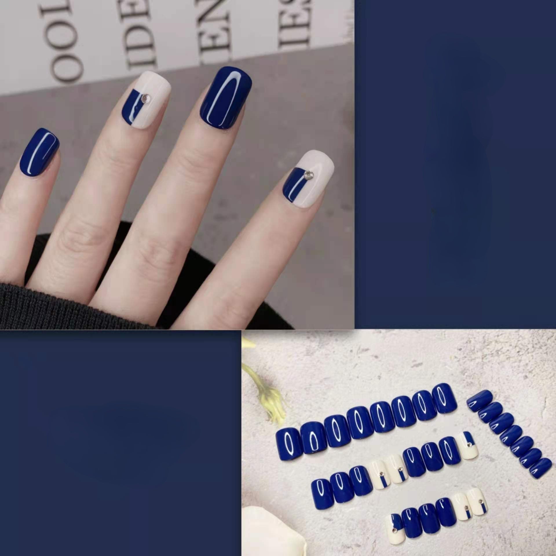 Nnatural & Flexible Press On Nails 24PCS/set HS-501 best seller