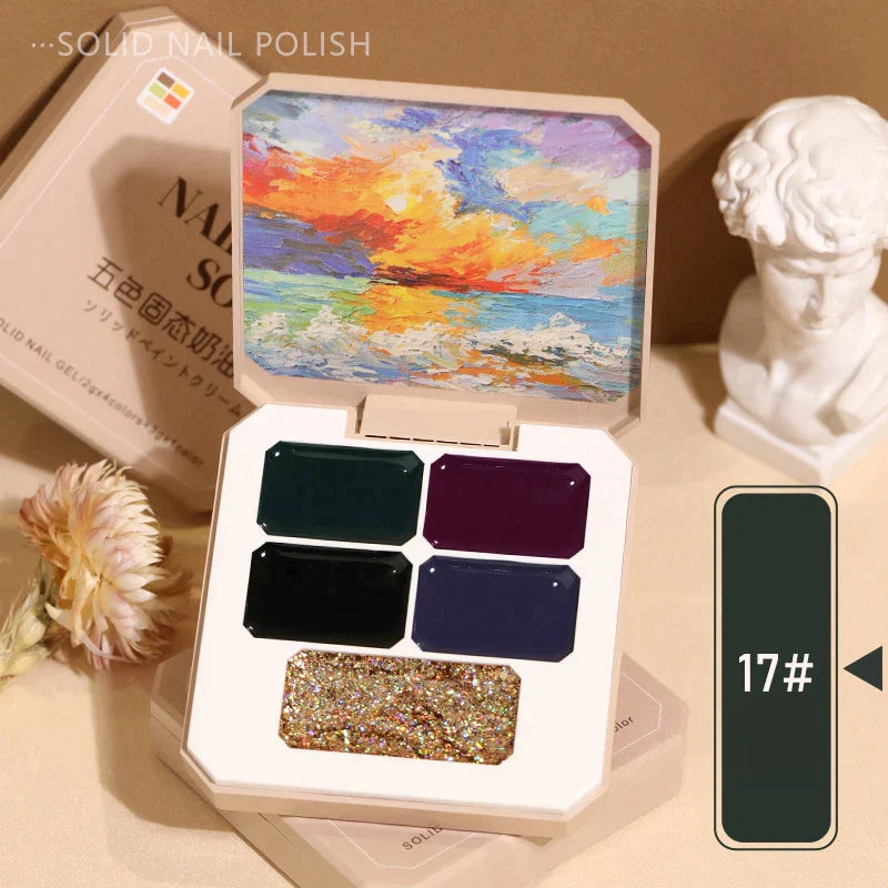 5 Color Solid Nail Gel