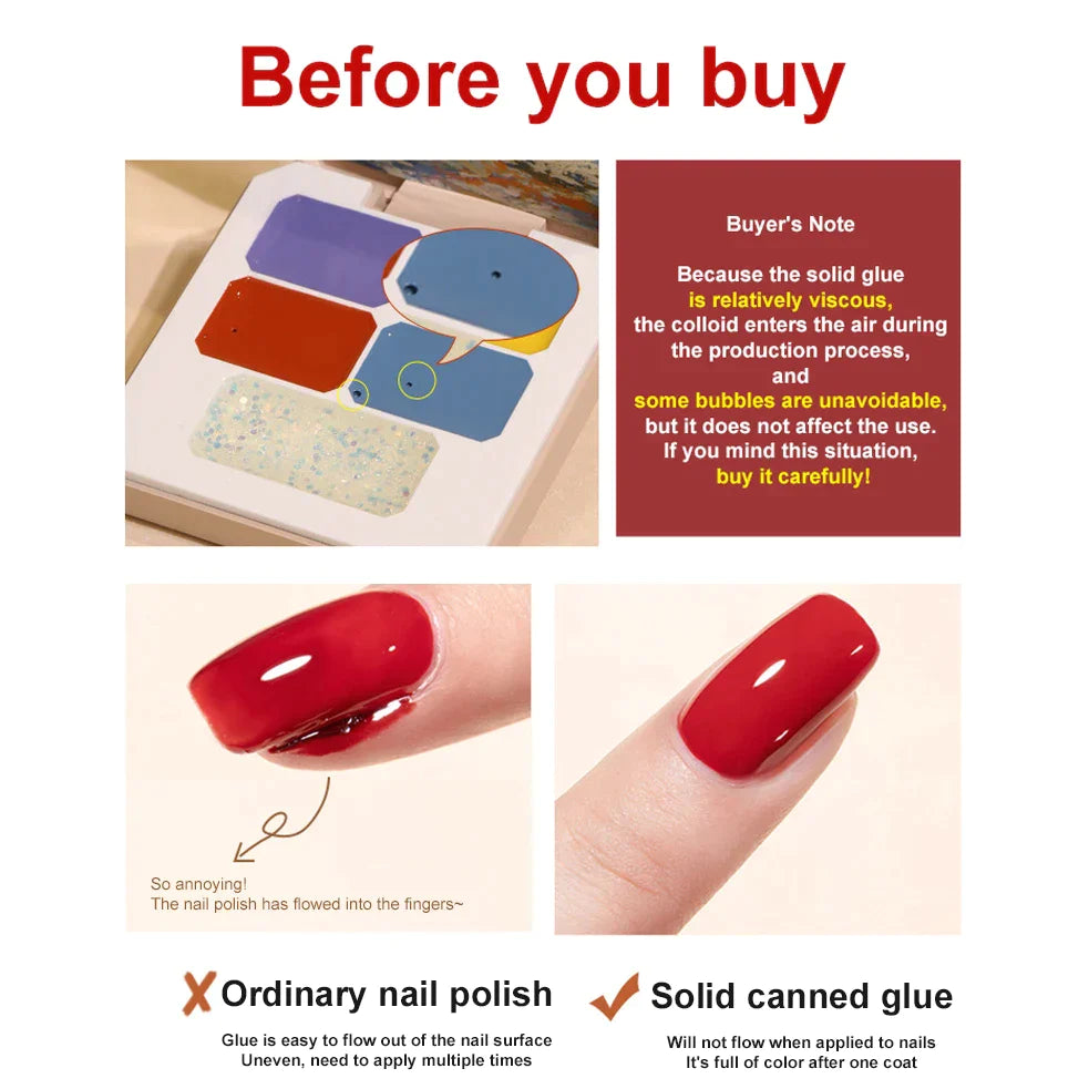5 Color Solid Nail Gel