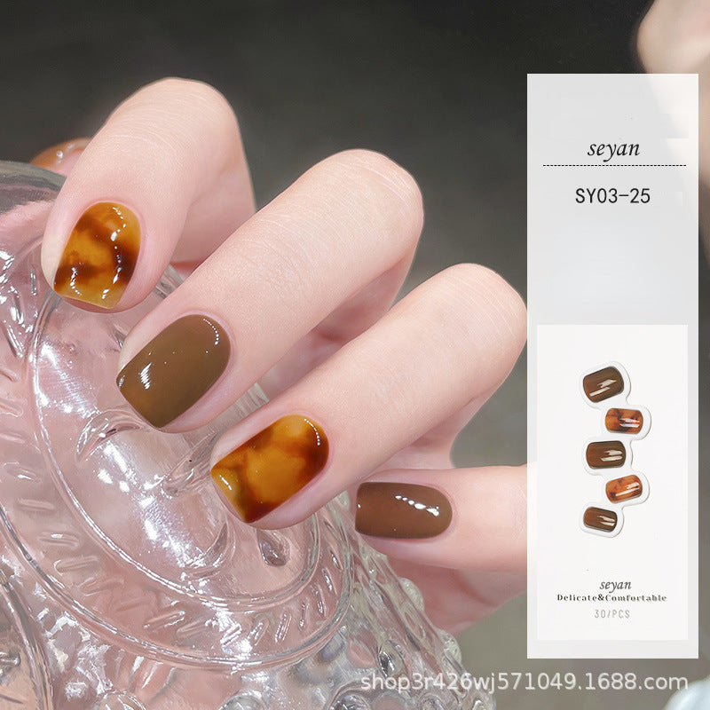 Nnatural & Flexible  Press On Nails 24PCS/set HS-110 best seller