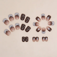 24pcs/Set Press On Nails R823