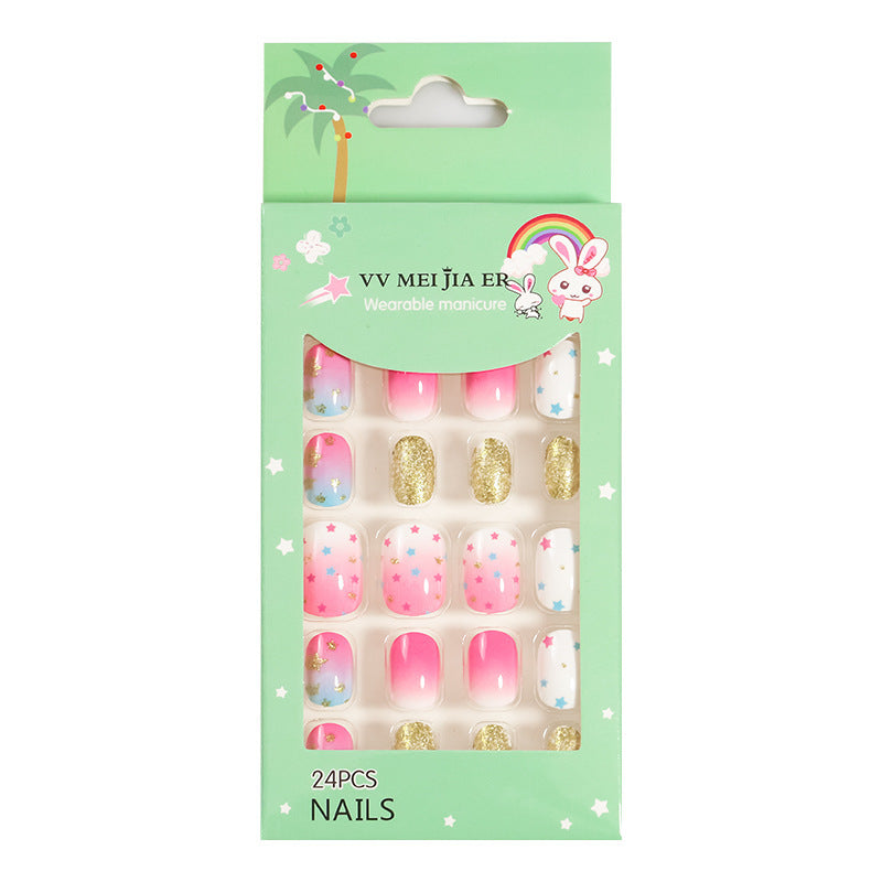 Mini Press On Nails For Kids 24 Pcs KPN1-41