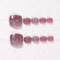 Press On Toe nails Set 24pcs/set S851