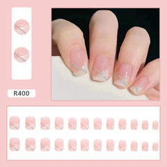 24pcs/Set Press On Nails R400