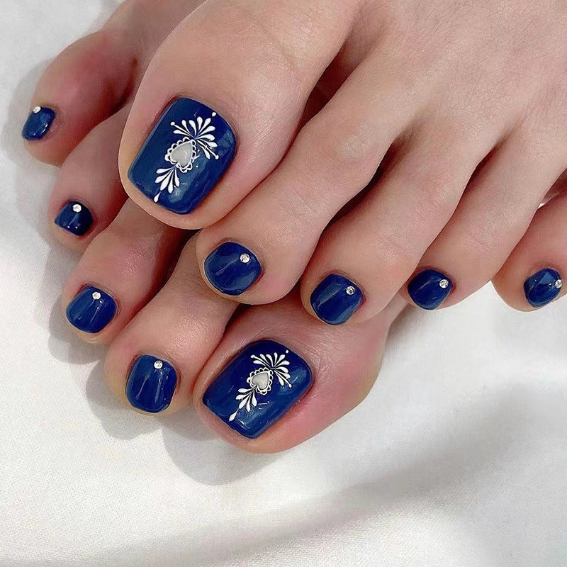 Press On Toe nails Set 24pcs/set JP1638
