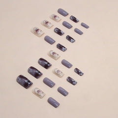 24pcs/Set Press On Nails R817