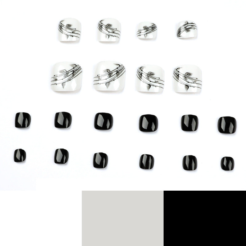 Press On Toe nails Set 24pcs/set JP1654