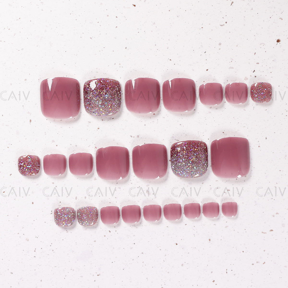 Press On Toe nails Set 24pcs/set S851