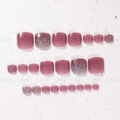 Press On Toe nails Set 24pcs/set S851