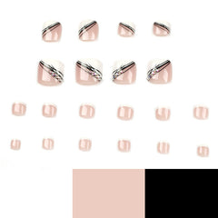 Press On Toe nails Set 24pcs/set JP1650