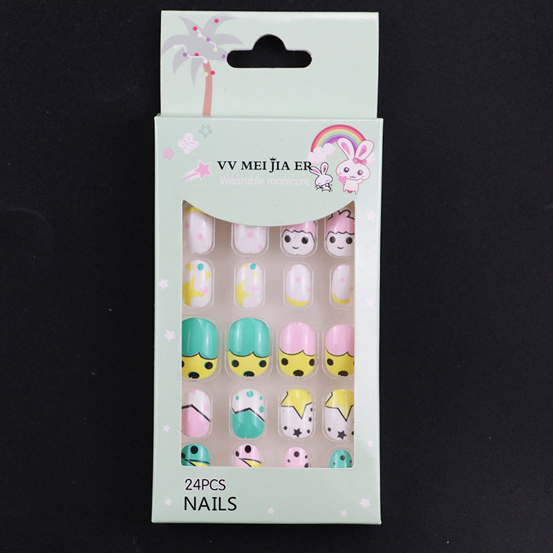 Mini Press On Nails For Kids 24 Pcs KPN1-18