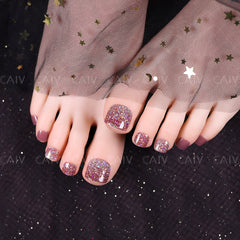Press On Toe nails Set 24pcs/set S851