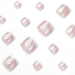 Press On Toe nails Set 24pcs/set JP1656