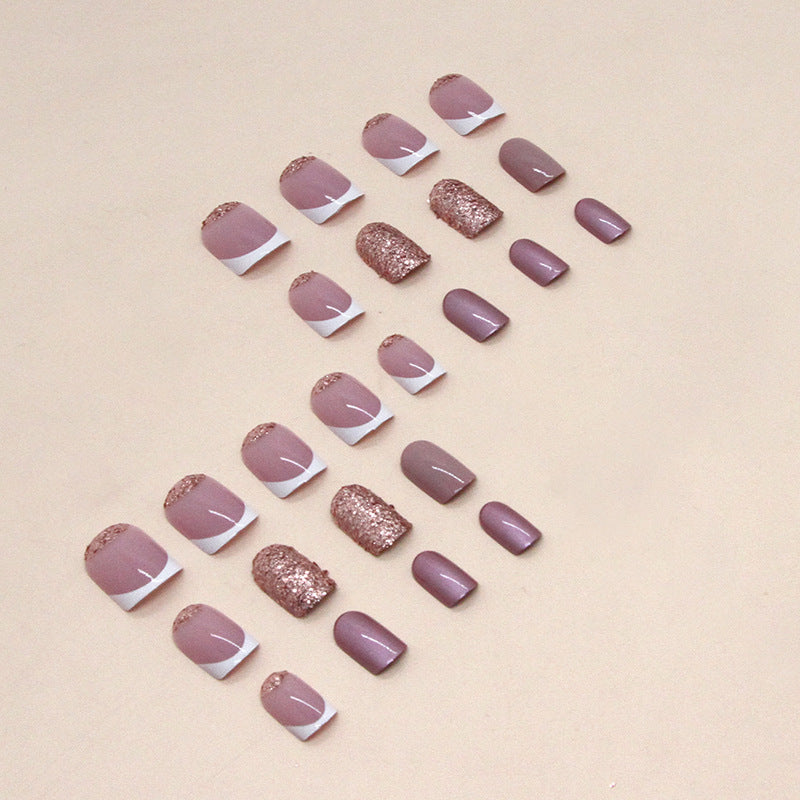 24pcs/Set Press On Nails W706