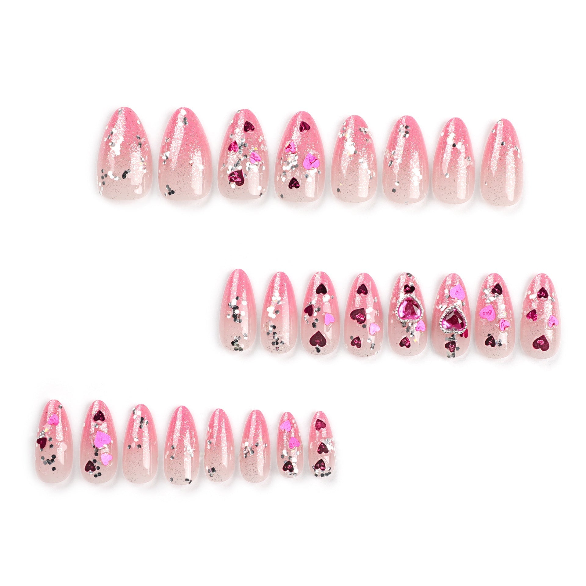 24pcs/Set Press On Nails GN001