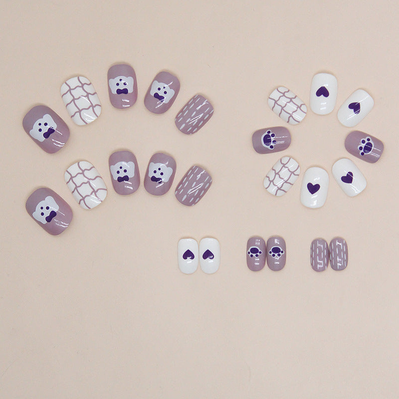 Mini Press On Nails 24pcs/Set  K008