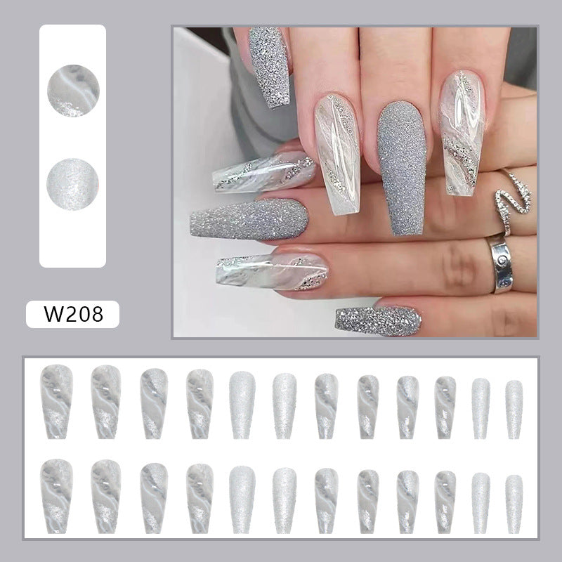 24pcs/Set Press On Nails W208