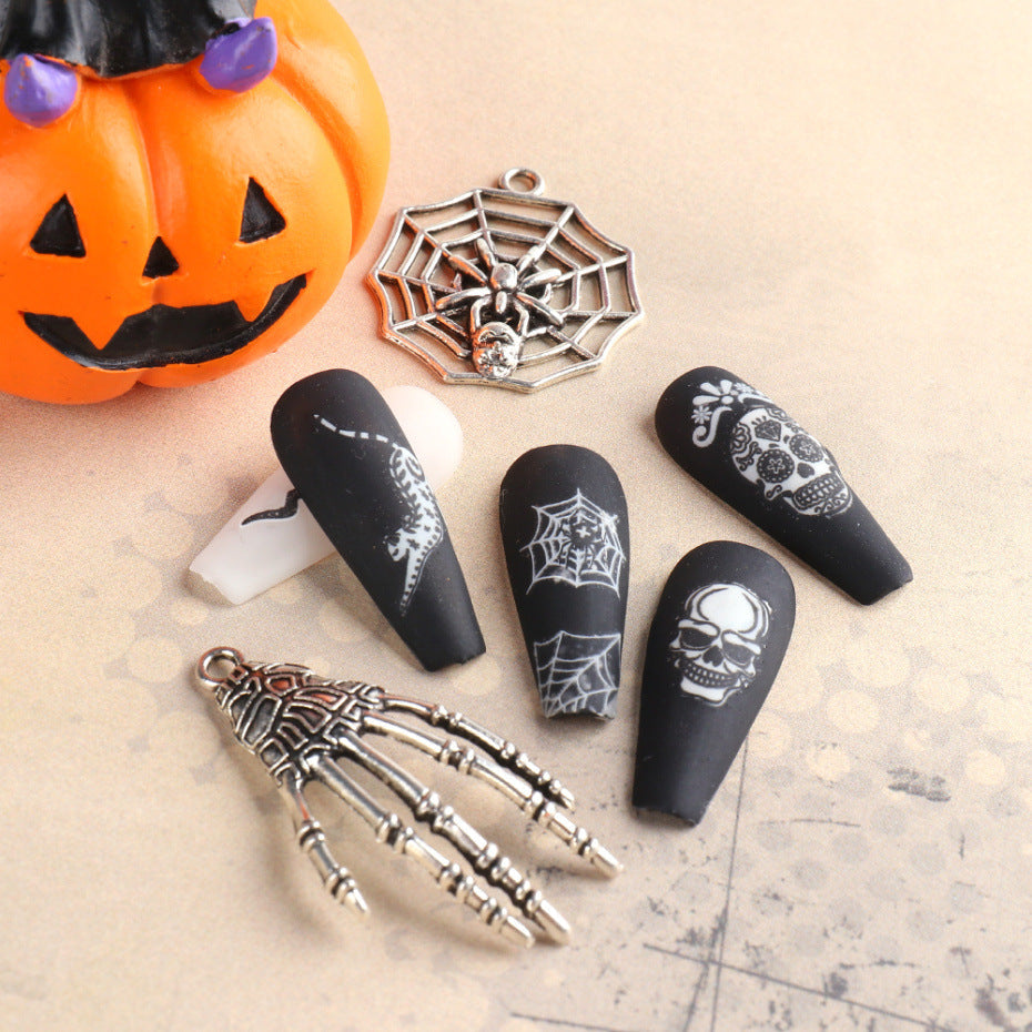 Halloween Nail Art Stickers Decals Self-Adhesive Nail Design Decoration Accessories