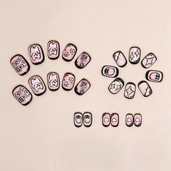 Mini Press On Nails 24pcs/Set  K006