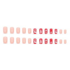 24pcs/Set Press On Nails W829