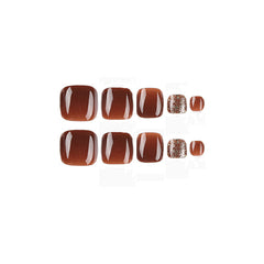 Press On Toe nails Set 24pcs/set JP2340