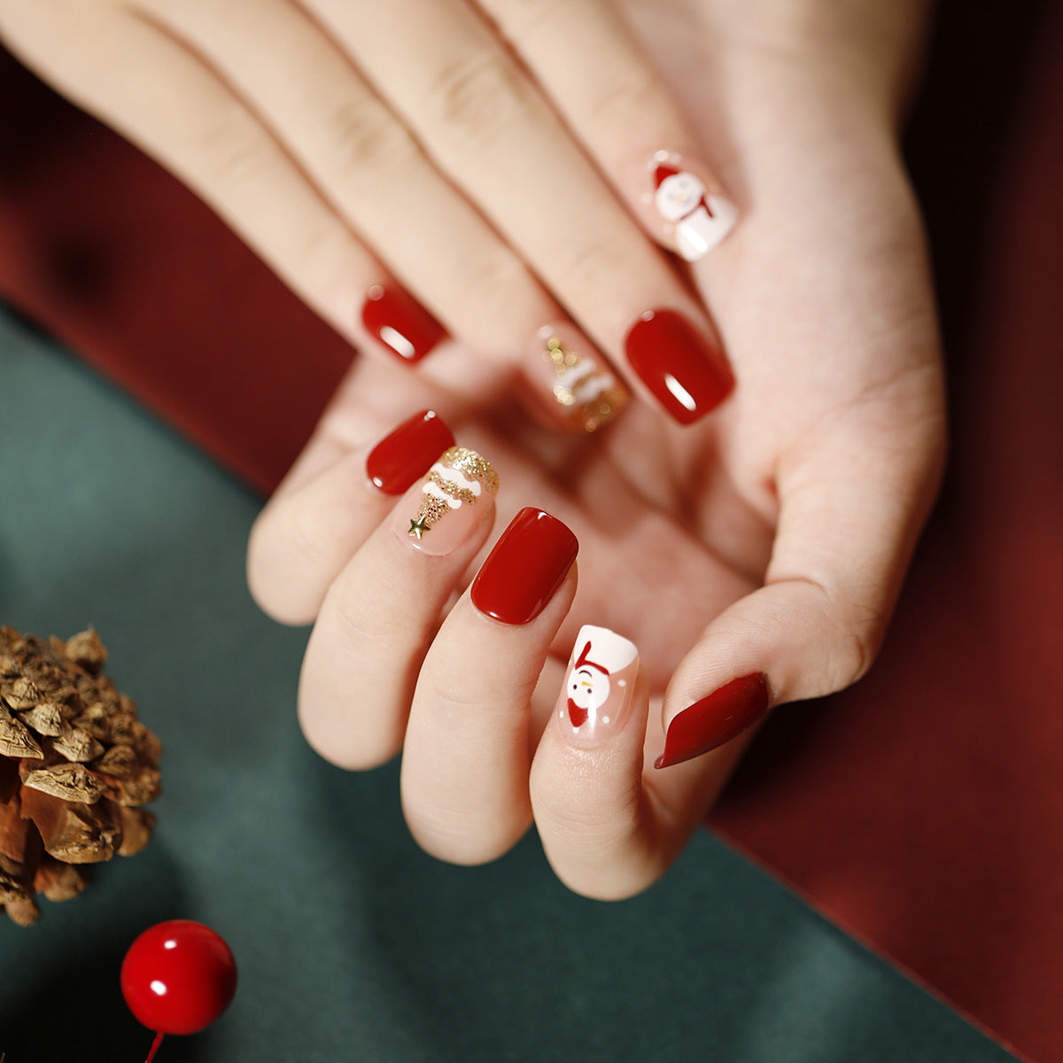 Christmas Press on Nails 24pcs/set JP1282