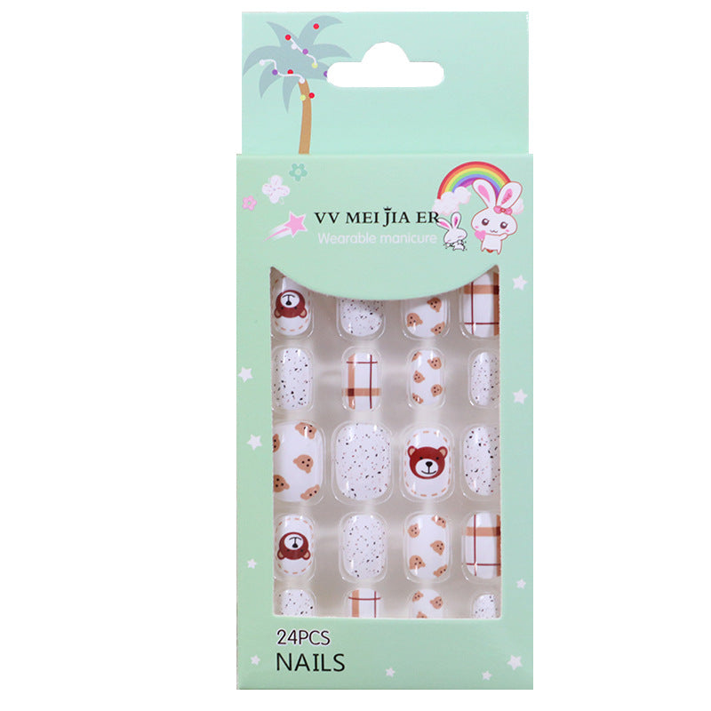 Mini Press On Nails For Kids 24 Pcs Christmas KPN4-001