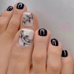 Press On Toe nails Set 24pcs/set JP1654