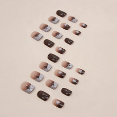 24pcs/Set Press On Nails R823