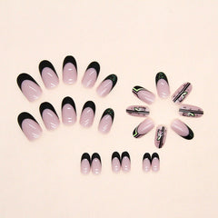 24pcs/Set Press On Nails W982