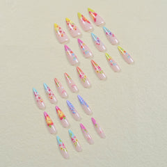 24pcs/Set Press On Nails SN032