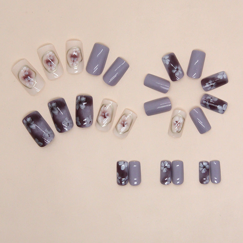 24pcs/Set Press On Nails R817