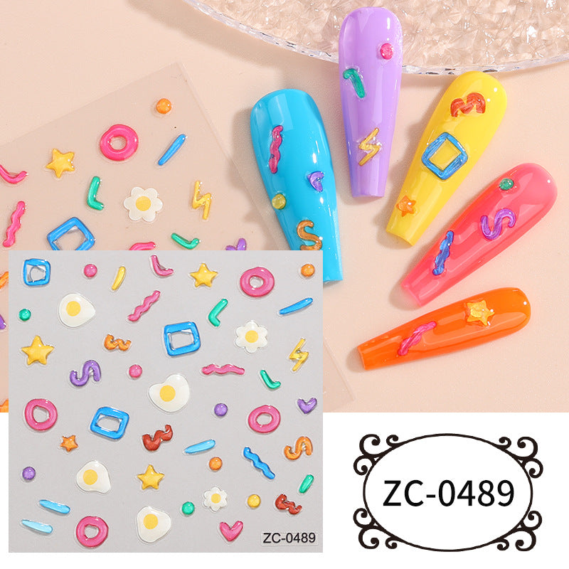 Nail Art Stickers ZC-0489