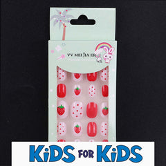 Mini Press On Nails For Kids 24 Pcs KPN1-08