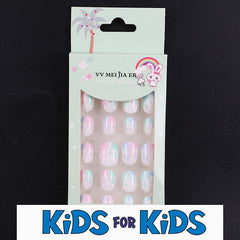 Mini Press On Nails For Kids 24 Pcs KPN1-16