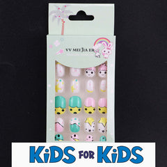 Mini Press On Nails For Kids 24 Pcs KPN1-18