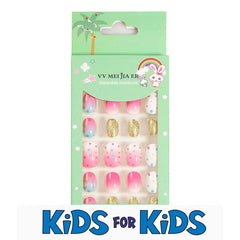 Mini Press On Nails For Kids 24 Pcs KPN1-41